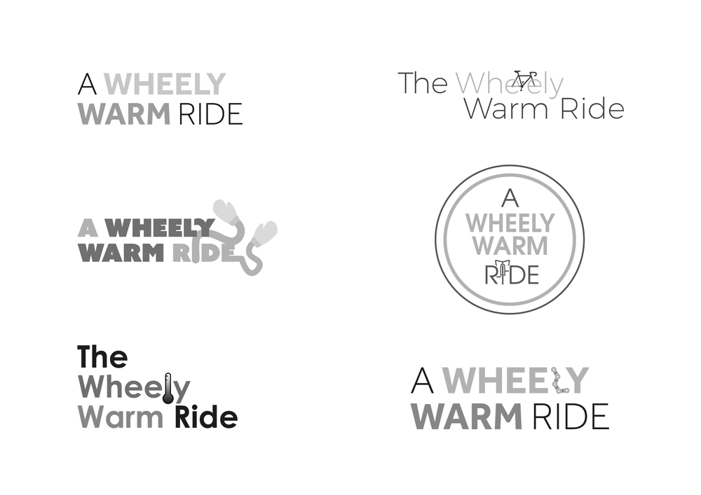 A Wheely Warm Ride logo concepts