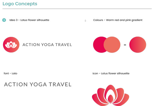 Yoga Travel Logo Concept three