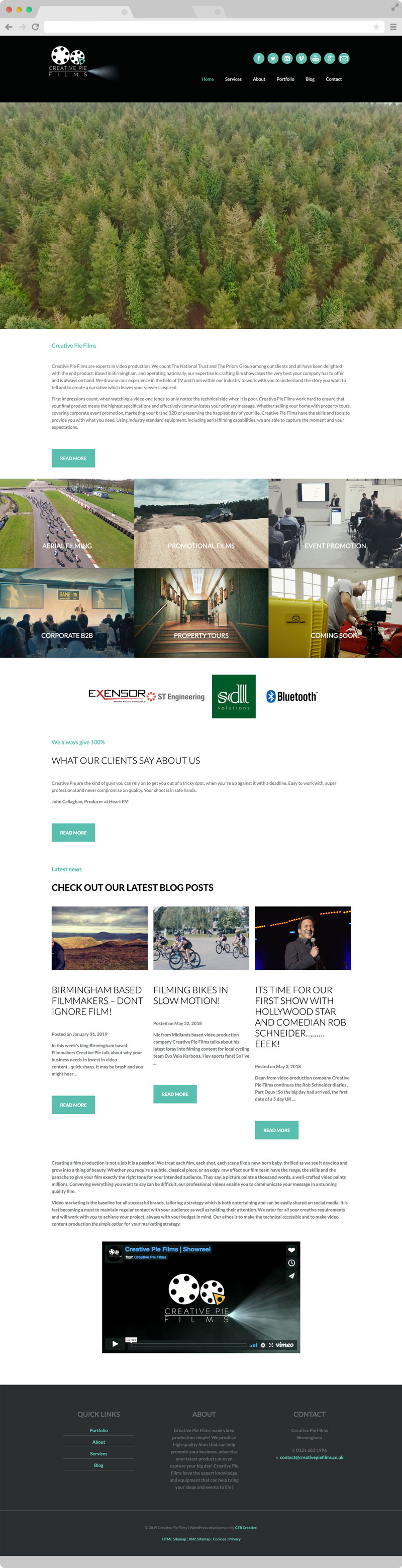 Creative Pie Films Website