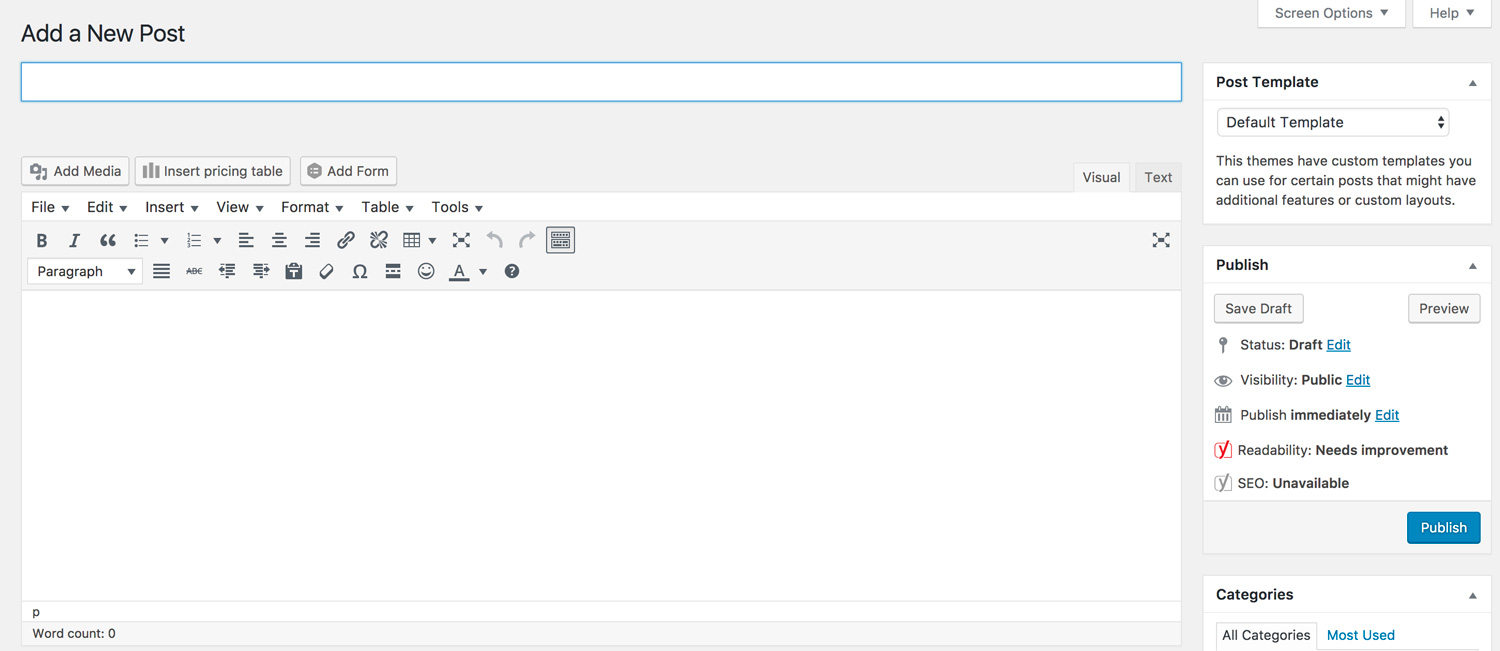 WordPress for small businesses