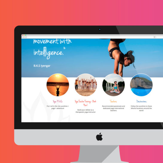 Yoga Travel website design