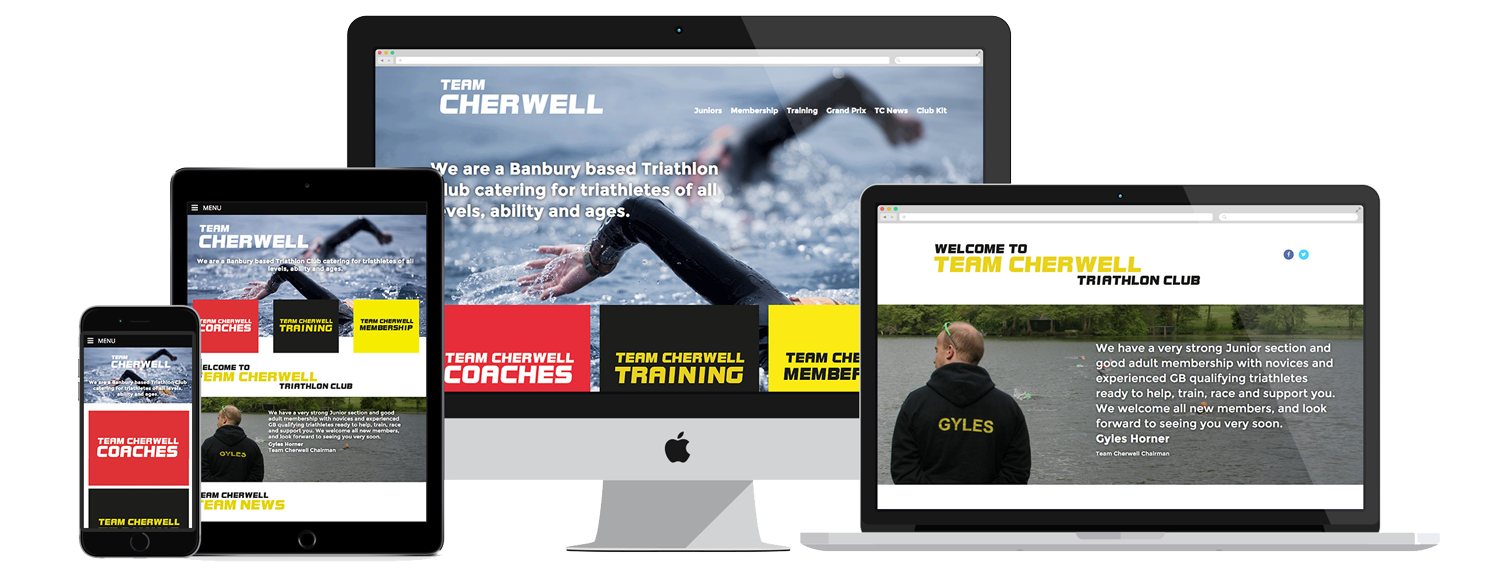 responsive website for team cherwell