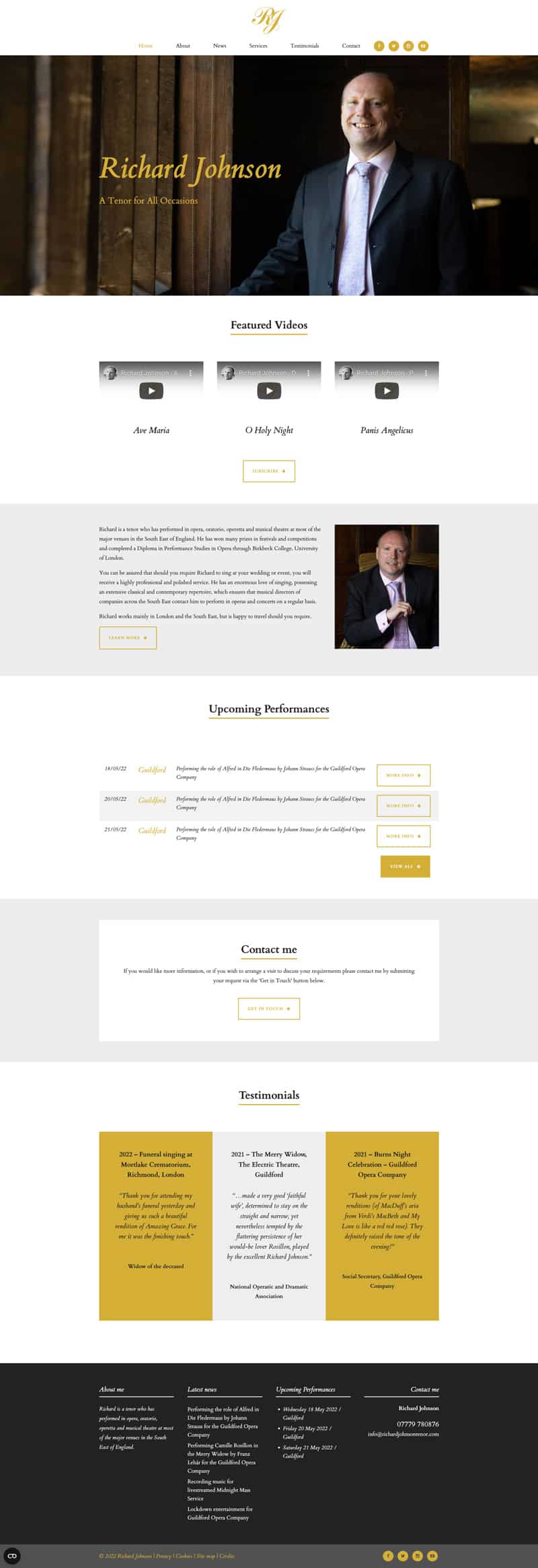 tenor website design